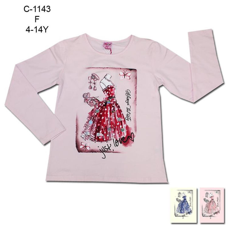 Picture of C1143- THERMAL FLEECY  GIRLS WINTER TOP